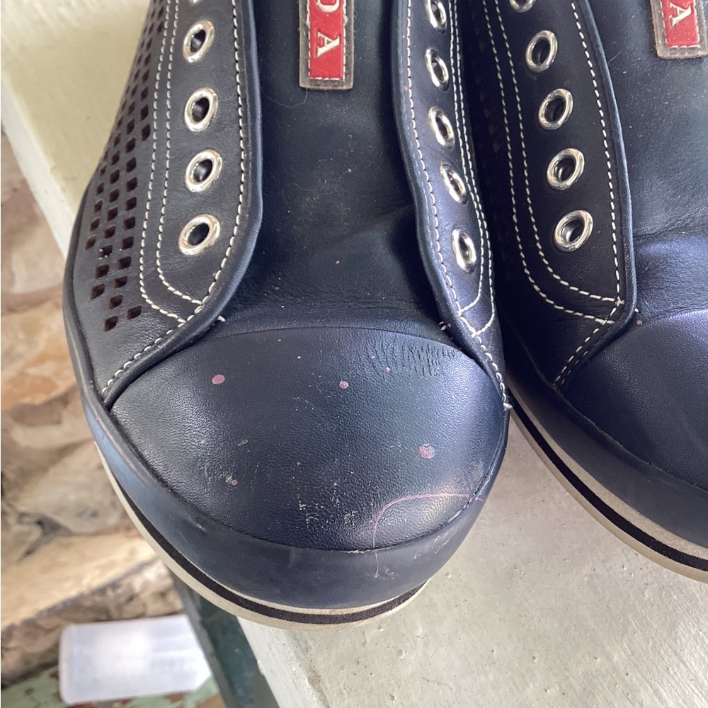 Men's Blue Prada Athletic Shoes - Picture 3 of 6